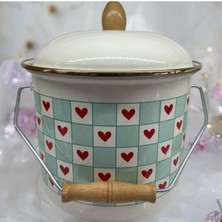 Feyza Design 20 cm Emaye Bakraç, 5 Litre, 2 Renk Seçeneği, Dayanıklı ve Şık Tasarım