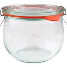 Feyza Design 580 ml Lale Cam Saklama Kavanozu Seti – 5 Adet, Şık ve Dayanıklı Tasarım