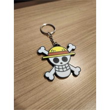 Anka Atölye One Piece Luffy Logo Anahtarlık - Anime Temalı Anahtarlık / Çanta Süsü