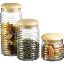 Feyza Design Set 3 Adet Çok Fonksiyonlu Kavanoz, Farklı Hacim Seçenekleriyle