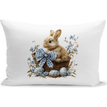 Bertille Home Ilkbahar Serisi Çift Tarafı Dijital Baskılı Kırlent Kılıfı (Spring Easter Paskalya)