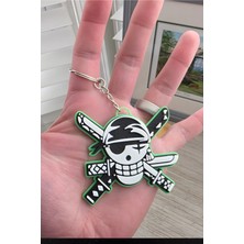 Anka Atölye One Piece Roronoa Zoro Anahtarlık - Anime Temalı Anahtarlık / Çanta Süsü