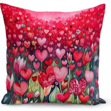 Bertille Home Ilkbahar Serisi Çift Tarafı Dijital Baskılı Kırlent Kılıfı (Spring Easter Paskalya)