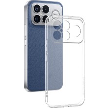 Apsuwa Xiaomi Poco F8 Ultra Kılıf Silikon Şeffaf + Ekran Koruyucu