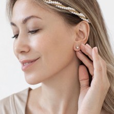 Silver Rüyalar Inci Detaylı Gold Taç