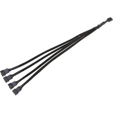 4987 4 Pin Fan Çoklayıcı Y Pwm Çoklayıcı Splitter Kablosu 4 Port