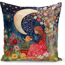 Bertille Home Ilkbahar Serisi Çift Tarafı Dijital Baskılı Kırlent Kılıfı (Spring Easter Paskalya)