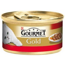 Purina Gourmet Gold Sığır Parça Etli Konserve Kedi Maması - 85 gr x 24 Adet