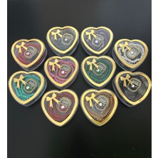 Shr 10’lu Mix Renk Taşlı Zikirmatik Tesbih Seti – Kalpli Mika Kutuda Hac, Umre, Mevlüt Hediyeliği