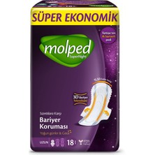 Molped Supernight Ultra Hijyenik Ped Uzun Süper Ekonomik 18 Adet