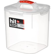 Feyza Design 9 Litre Köşeli Saklama Kabı, Kilitli Kapak, Dayanıklı ve Pratik Kullanım