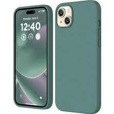 iPhone 15 Kılıf 6.7 ile Uyumlu, Ince Sıvı Silikon 3 Katmanlı Tam Kaplamalı Yumuşak Jel Kauçuk Telefo