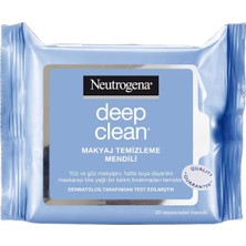 Neutrogena Deep Clean Makyaj Temizleme Mendili 25 Adet Cilt Temizleyici Etkili Unisex