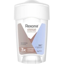 Rexona 45 ml Kadın Stick Deodorant Shower Clean İle 96 Saat Süren Koruma Sağlar