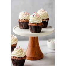 Trend Hediye Sepeti Takribi 200 Adet Büyük Boy Kahverengi Muffin Kek Kalıbı, Cupcake Kağıdı, Browine