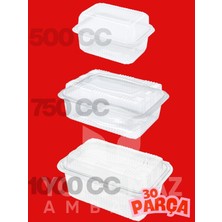 Yorulmaz Ambalaj 😊 3 Boy 30 Parça Dikdörtgen Yüksek Kapaklı Sızdırmaz Kullan At Saklama Kabı Seti – Gıda Taşıma ve Paket Servis Için Uygun