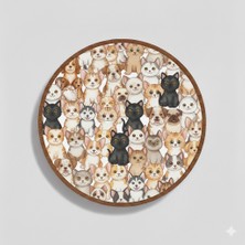 Yüksel 34 9 cm Yuvarlak Hdf Bardak Altlığı - 5 mm Kalınlık - 10 Adet