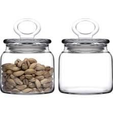 Feyza Design 2’li Kitchen Slim Cam Kapaklı Kavanoz Seti, Şık ve Kullanışlı Tasarım