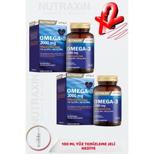 Nutraxin Omega 3 2000 Mg 60 Kapsül X2+100ML Yüz Yıkama Jeli