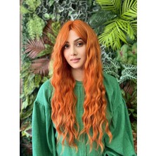 Aura Peruk Açık Bakır Renk Tonuna Sahip Perçemli Harika Yoğuluktaki Vip  Modelimiz