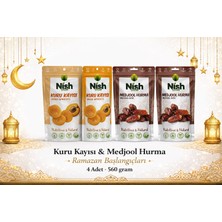 Nish Fresh Ramazan Başlangıçları Sarı Kuru Kayısı & Medjool Hurma (4 Paket)