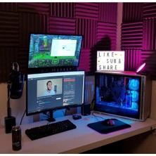 Techly 13-27 Inç Arası 2 Monitör Için Kelepçeli Masa Üstü Standı