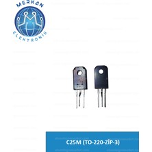 C25M (TO-220-ZİP-3) (1 Adet) Orijinal Oto Beyin Tamir Entegreleri Merkan Elektronik