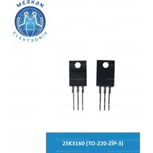 2SK3160 (TO-220-ZİP-3) (1 Adet) Orijinal Oto Beyin Tamir Entegreleri Merkan Elektronik