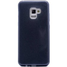 ZM Store Galaxy A8 Plus 2018 Uyumlu Kılıf Renkli Simli Parlak Shining Kapak