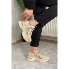 Difolia Kadın Fabri Ten Triko Taşlı Spor Ayakkabı & Sneaker