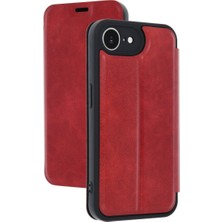 Indispensablely Iphone 16E Kılıf Flip Cover - Kırmızı