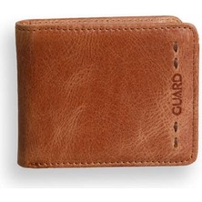 Guard Antik Taba Hakiki Deri Özel Dikiş Desenli Spor Erkek Cüzdan // GRD260225WT1753