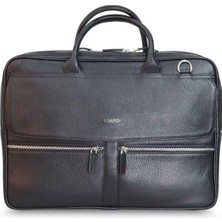 Guard Siyah Hakiki Deri Mega Boy Laptop ve Evrak Çantası // GRD260225WT72