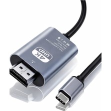 Asel Aksesuarcı HDMI 4K UHD Görüntü Aktarım Kablosu 60Hz   Laptop, Tablet Uyumlu Alüminyum Gövde