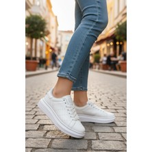 Enoch Kadın Siyah Platform Tabanlı Sneaker Ortopedik Günlük Rahat Spor Ayakkabı