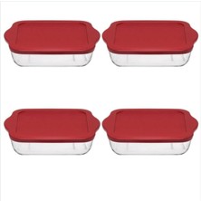 Feyza Design Kare Silikon Kapaklı 4’lü Set, Pratik ve Kullanışlı Mutfak Çözümü