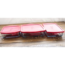 Feyza Design Çift Fonksiyonlu Borcam Seti, Fırın ve Saklama Için Ideal