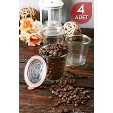 Feyza Design Cam Saklama Kavanoz Seti, 290 Ml, 4'lü, Şık ve Dayanıklı Depolama Çözümü