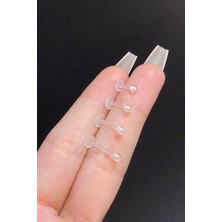 Blisse Piercing Unisex Şeffaf Labret, Tragus, Helix, Kıkırdak Bioplast Piercing