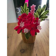 Candan El Yapımı Saksıda Yapay Çiçek