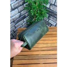 Guard Antik Yeşil Hakiki Deri Unisex El Çantası // GRD260225WT1474