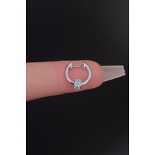 Blisse Piercing Kadın Zirkon Taşlı Tragus Helix Kıkırdak Çelik Halka Piercing