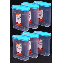 Feyza Design 6'lı 5 Litre Kapaklı Plastik Saklama Seti, Pratik ve Güvenli Kullanım