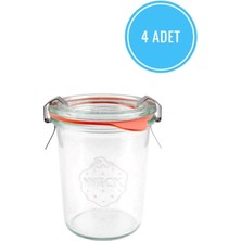 Feyza Design 140 ml Plastik Kavanoz Seti (4 Adet) – Şeffaf ve Kullanışlı