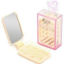 3b Trend Sevimli Cep Aynalı Katlanabilir Tarak Sarı – Şık ve Kullanışlı