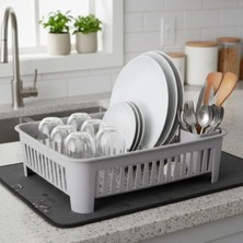 Feyza Design Portatif Bölmeli Bulaşıklık, Tezgah Üstü Kurutmalık, 4 Renk Seçeneği