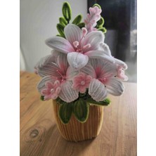 Candan El Yapımı Saksıda Yapay Çiçek