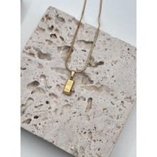 SY Aksesuar Çelik Külçe Kolye 45CM