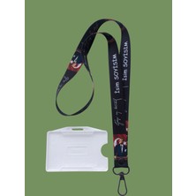 Staffy Kişiye Özel Atatürk Imza Temalı Yaka Ipi ve Kartlık