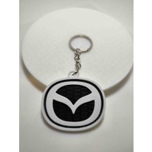 3D VAN TASARIM Mazda Logolu Araba Anahtarligi